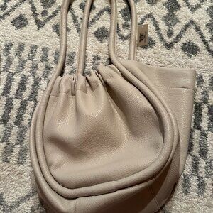 nude or beige world market bag new with tags